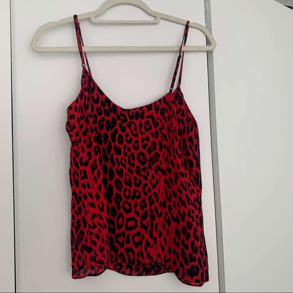 RtA Red and Black Leopoard Cami